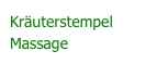 Kräuterstempel Massage
